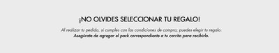 ¡NO OLVIDES SELECCIONAR TU REGALO!