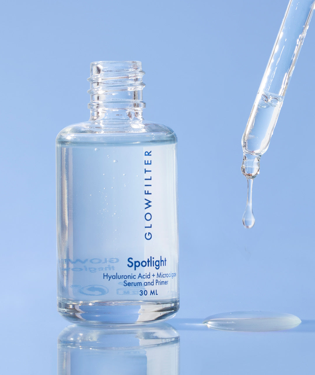 SPOTLIGHT / SERUM + PRIMER DE ÁCIDO HIALURÓNICO & MICROALGAS PURIFICADAS