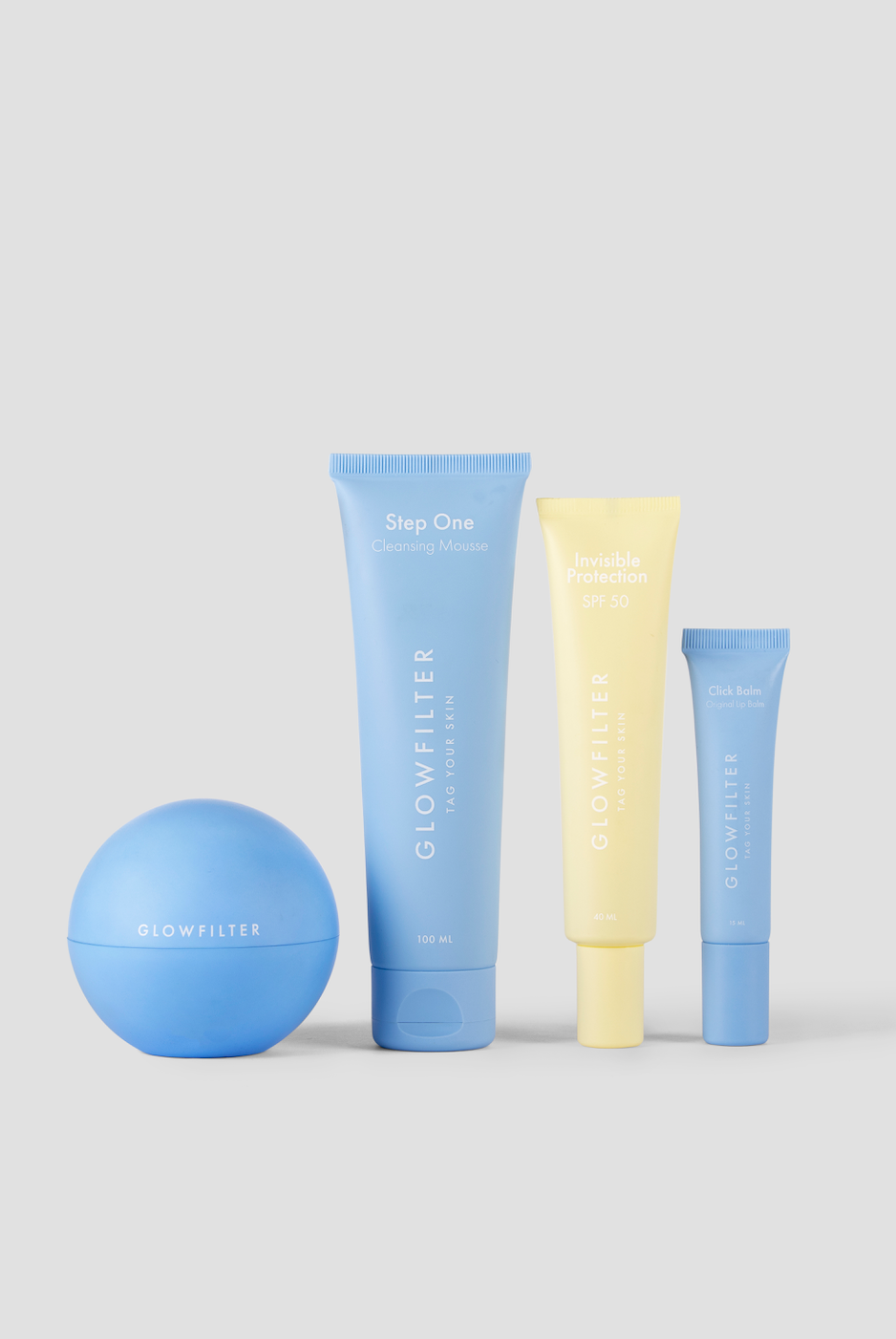 THE MORNING ROUTINE / AM+PM + STEP ONE + INVISIBLE PROTECTION + CLICK BALM