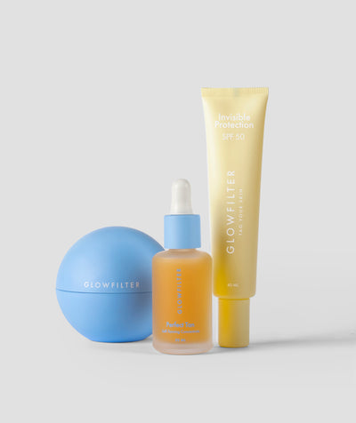BEST SELLERS - GLOW ANNIVERSARY / AM+PM + PERFECT TAN + INVISIBLE PROTECTION